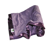 Purple Paisley Blanket with trim