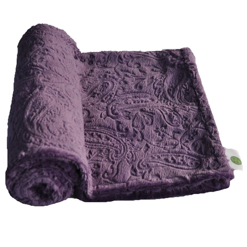 Purple Paisley Baby Blanket